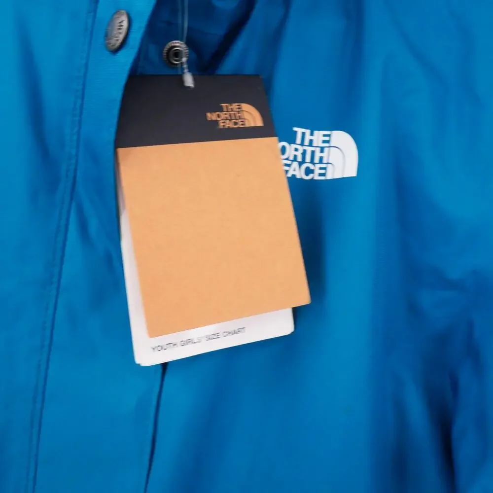 NEW The North Face Girl's 18 XL DryVent Mountain Snapper Parka Deep Lagoon Blue